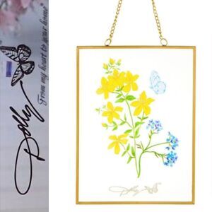 Dolly Parton Spring Floral Print Glass Panel Decor